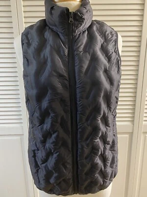Tangerine Light Weight Puffer Vest Black Full Zip Jacket Women's Size M - Image 1 of 4