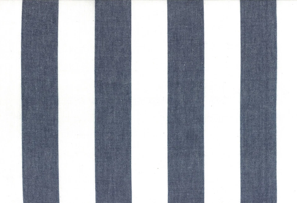 16" Picnic Point Navy Striped Toweling Tea Towel by Moda By the 1/2 Yard 992-242 - Image 1 of 1
