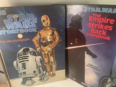 VTG Star Wars & Empire Strikes Back Storybooks 1978 1980 Hard Cover Random House — 第 1/4 张图片