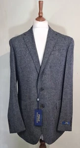Polo Ralph Lauren Wolle einreihig 2-teiliger Anzug grau UK 42 Made in Italy - Bild 1 von 16