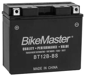 Maintenance Free Motorcycle Battery BikeMaster 781310 Replaces YT12B-BS - Picture 1 of 1