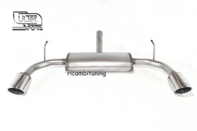 ULTER Alfa Giulietta 2.0JTDM 1750 QV Scarico Sportivo INOX doppia uscita dx+sx 100 mm