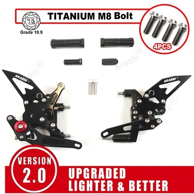 Гоночные задние фонари подножка и титановые болты M8 для Ducati 1299 Panigale 2015-2018 - Изображение 1 из 4