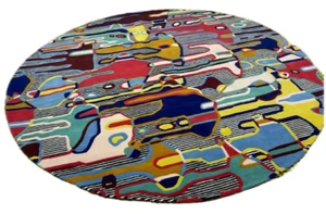 Asiatic Rug regular Modern Hand Tufted Wool Rug moss green 8x8 custom rug - Picture 1 of 7