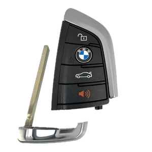 OEM BMW Keyless Remote Fob + UNCUT Key Insert 4B Black OEM BMW N5F-ID21A (SHP) - Bild 1 von 6