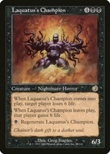 Laquatus's Champion Torment PLD Black Rare MAGIC THE GATHERING CARD ABUGames