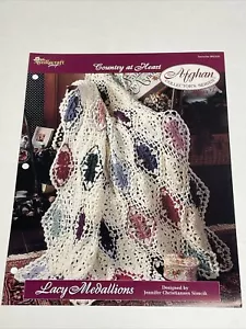 Lacy Medallions Afghan Country At Heart Crochet Pattern Needlecraft Shop - Picture 1 of 4