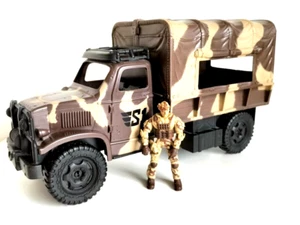 Troop Transporter Truck True Heroes Sentinel 1 Desert Military Truck Chap Mei - Picture 1 of 13