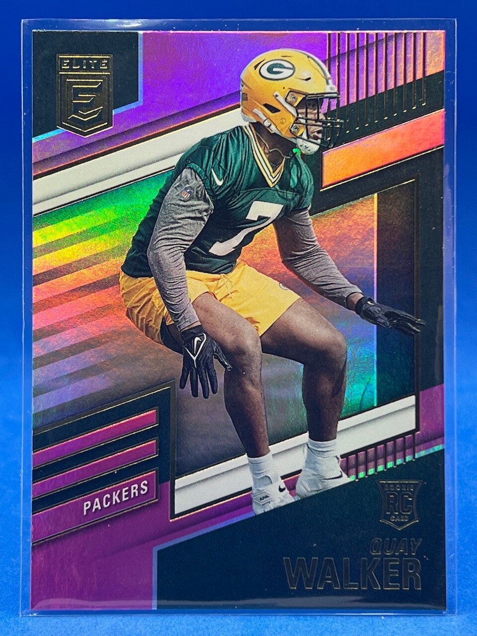 2022 Panini Donruss Elite Quay Walker RC Pink Parallel #186 Packers