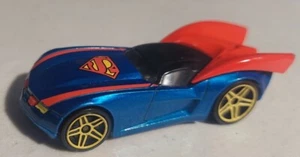 SuperMan DC Character Diecast Hot Wheel Car With Heat Vision, 2018 Mattell - Picture 1 of 7