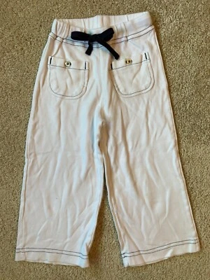 Pantalones informales Olive Juice XS informales blanco azul ribete Foto 1 de 4