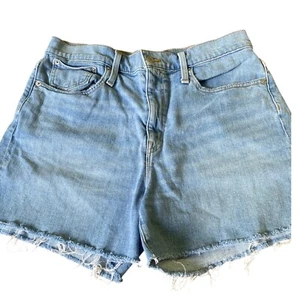 J. Crew Denim Shorts Frayed Hem Casual Light Wash Women's Size 30 - Imagen 1 de 6