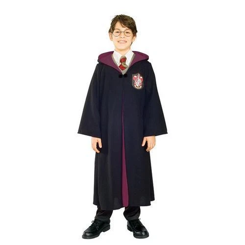 Boys Harry Potter Deluxe Black Robe Costume Dress Ru884255