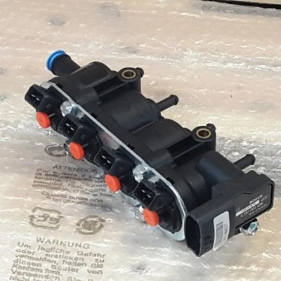 LANDI RENZO SPA RAIL COMPLETO INIETTORI GPL TAPPO ARANCIO LANDI 12 FORI - ATTACCO VECCHIO BOSCH