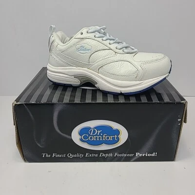 Dr. Comfort Women's Size 4 XW Spirit Plus Athletic Shoes Blue White Diabetic  - Image 1 of 4
