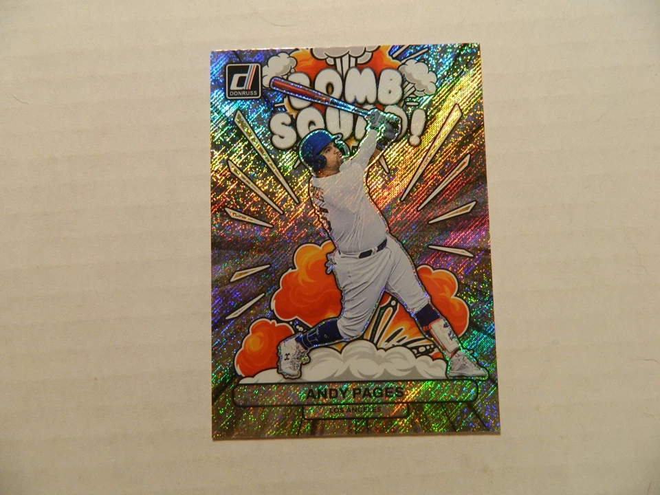 2023 Donruss Bomb Squad Rapture Parallel Card of Andy Pages - Dodgers - Image 1 of 1