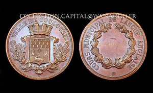 Toulouse. Platz Kommunal Sprache Anglaise. Kupfer - Picture 1 of 1