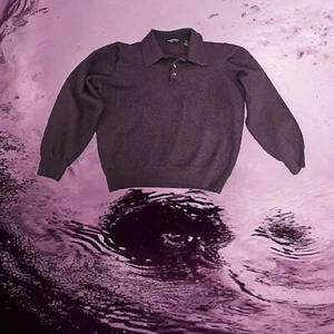 Joseph & Lyman Merino Wool Polo Sweater Made in Italy Purple Girl's XL - Picture 1 of 8