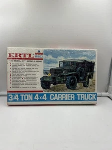 Vintage ERTL ESCI 1/72 Scale 3/4 TON 4x4 CARRIER Army TRUCK Plastic Model Kit - Picture 1 of 3