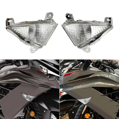 Señales de giro delanteras aptas para Kawasaki Ninja ZX-6R 07-12 ZX-14R ABS SE 2020-2023 Foto 1 de 4
