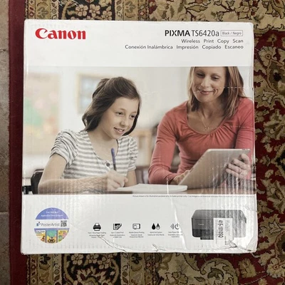 Canon PIXMA TS6420a Wireless All-In-One Inkjet Printer - Black - Image 1 of 4