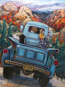 Be Here Now Art Print by CR Townsend 11 x 14 in. Paper Size New Unframed - Picture 1 of 1