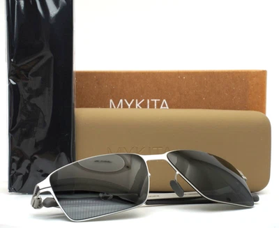 Gafas MYKITA Ben 137 gris cálido rectangulares de borde completo para hombre 54-16-140 B:38 Foto 1 de 4