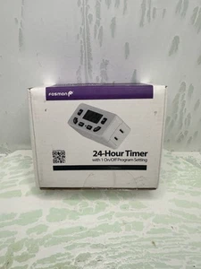 Fosmon Genuine C-10749US 24 Hour Programmable Timer 125VAC 60Hz LCD (2) - Picture 1 of 2