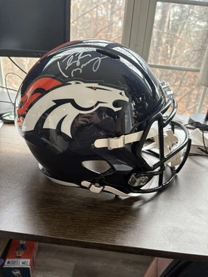 Casco réplica tamaño completo Payton Manning Denver Broncos fanáticos Foto 1 de 4