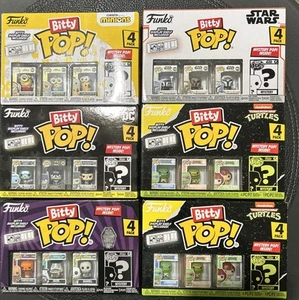 NEW LOT OF 6 Funko Bitty Pop! 4 Pack Sealed Boxes Assorted Theme And Character - Picture 1 of 2
