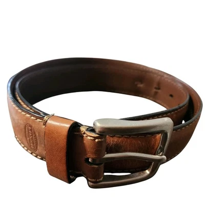 Cinturón de vestir de cuero genuino marrón Fossil - para hombre talla 36/90 Foto 1 de 4