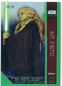 Kit Fisto 2023 Topps Star Wars Finest Green Refractor #'d/99 - Picture 1 of 2