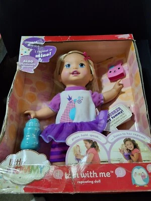 2012 MATTEL LITTLE MOMMY TALK WITH ME REPEATING DOLL NOS RARE - Image 1 of 4
