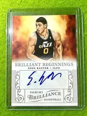 ENES KANTER FREEDOM AUTO ROOKIE CARD JAZZ AUTOGRAPH RC  2012-13 Brilliance  NIKE - Image 1 of 4