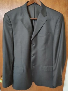 Ermenegildo Zegna Gr. 44 Trofeo 100% Wolle grau 3-Knopf Anzug Sakko - Bild 1 von 10