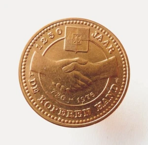 PAÍSES BAJOS Medalla Ficha de Recuerdo Westervoort - 1250 Años de la Mano de Cobre - Imagen 1 de 4