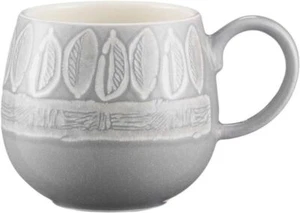 Taza Mason Cash Impressions 350 ml té café chocolate caliente hoja gris capuchino - Imagen 1 de 3