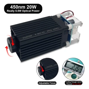 DRZEWO LASEROWE 20W 450nm Grawerowanie laserowe Zrób to sam Moduł cięcia Regulowana ogniskowa - Zdjęcie 1 z 10