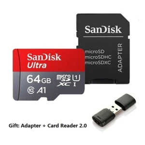 GENUINE 64GB SanDisk Ultra Micro SD SDHC SDXC TF Memory Card UHSI Class 10 - Picture 1 of 7