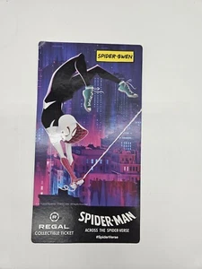 Spider-Man: Across the Spiderverse Movie REGAL Collectible Ticket Card GWEN - Picture 1 of 9
