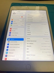 AS-IS Apple iPad Mini 4 (2015) 7.9" 64GB Silver (WiFi + Cellular)  READ - Picture 1 of 4