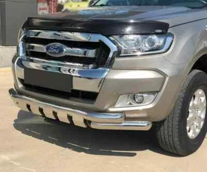 FORD RANGER T6 ACERO INOXIDABLE BARRA DE CIUDAD ALERÓN BULL BAR BARRA DE EMPUJE 2012 A 2023 - Imagen 1 de 2