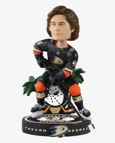 Trevor Zegras Anaheim Ducks Gamebreaker Bobblehead NHL Hockey Cover