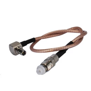 TS9 male plug right angle to FME Female Jack RF jumper cable RG178 15cm 6" NEW - Picture 1 of 3