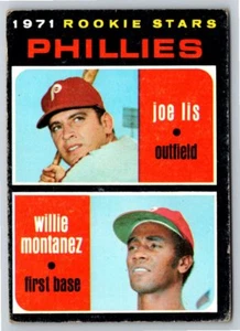 1971 Topps #138 Phillies Rookies - Joe Lis / Willie Montanez RS, RC - Picture 1 of 2