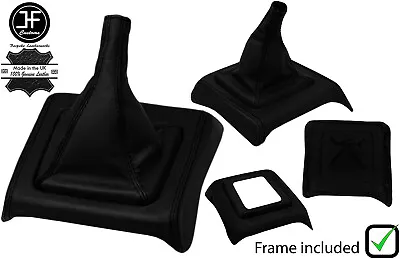 PUNTADA NEGRA CUERO CAMBIO + MARCO + BASE ENVOLVENTE PARA MAZDA B2000 B2200 B2600 Foto 1 de 2