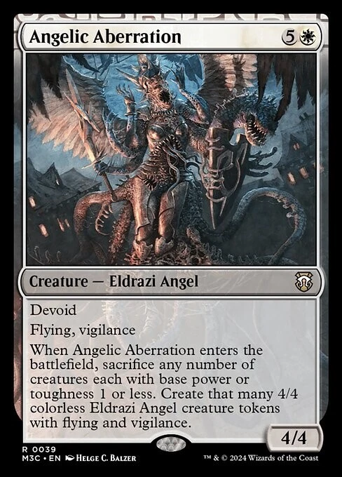 MTG - ANGELIC ABERRATION - Modern Horizons 3 Com (R) - Image 1 of 1
