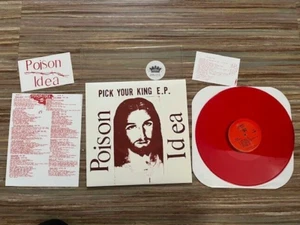 RARE SILKSCREEN POISON IDEA PICK YOUR KING 12" VINYL LP #233/250 PUNK HARDCORE - Picture 1 of 4