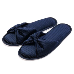 Aerusi Open Toe Non Slip Memory Foam Sole Soft Slippers Winter Indoor Shoes 6-10 - Picture 1 of 14