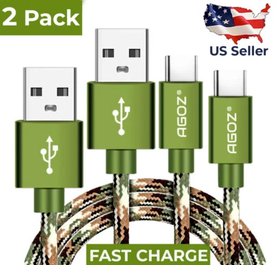 Paquete de 2 cables CAMO USB C para controlador Sony Playstation 5 PS5 cable cargador rápido Foto 1 de 4